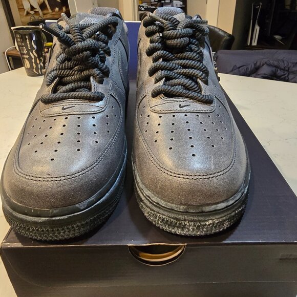 Nike Air Force 1 Low '07 LV8 Metal Work Anthracite Men's Size 12 1H4965-254 NEW - Picture 5 of 15
